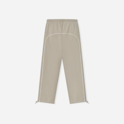 Fear Of God Essentials SS25 Relaxed Fleece Sweatpant With Piping- Timber Cloud White