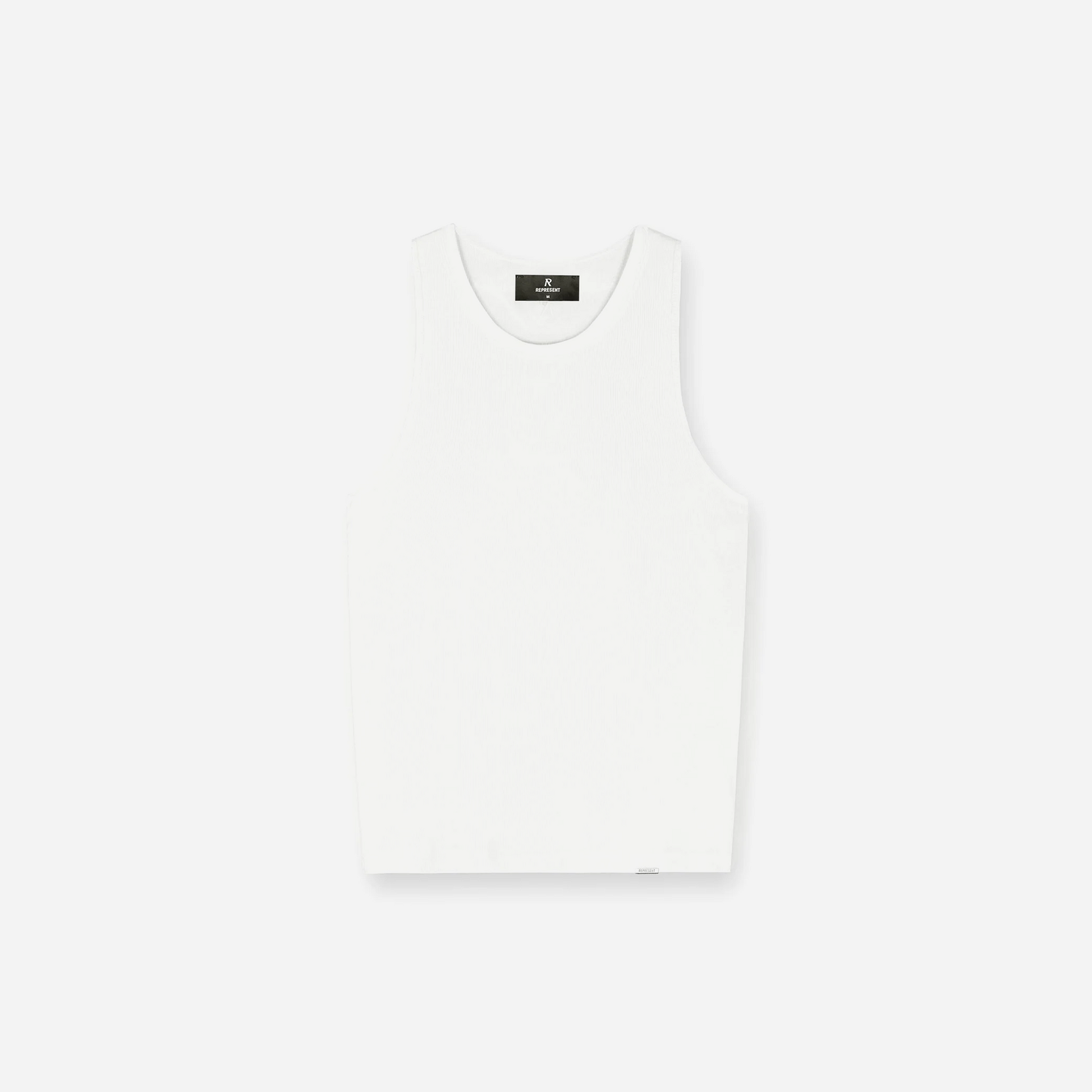 REPRESENT SS25 Initial Rib Vest Flat White