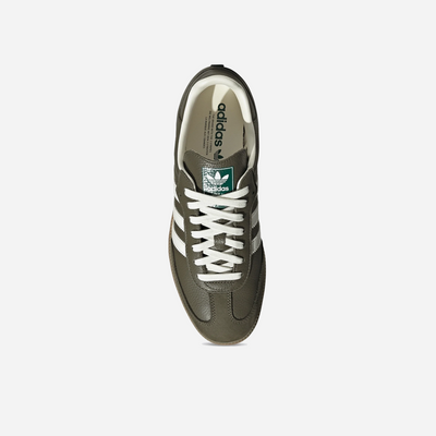 Adidas Originals Samba OG Medium Dark Khaki/Off White-Gum