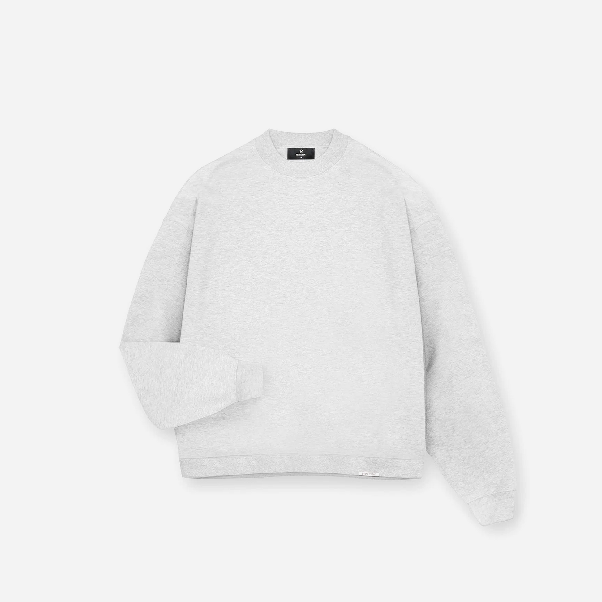 REPRESENT SS25 Initial Boxy Sweater Ice Grey Marl
