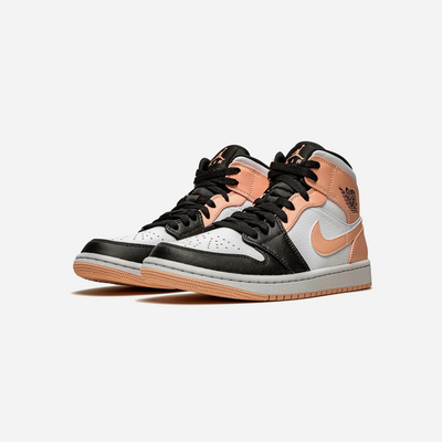 Nike Air Jordan 1 Mid Arctic Orange Black Toe