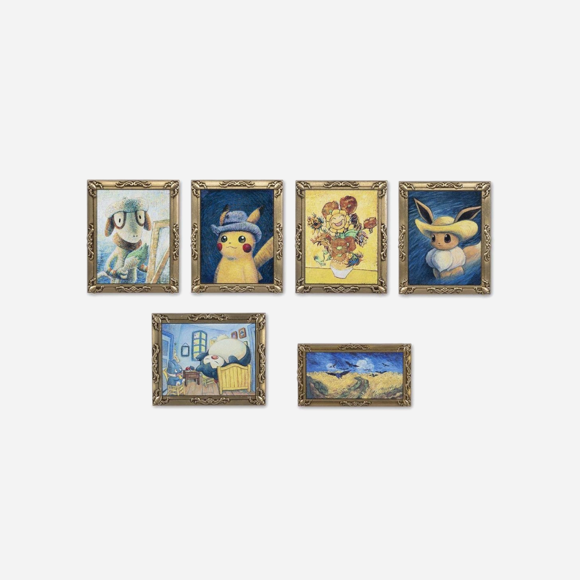 Pokemon Center x Van Gogh Museum: Pokemon Inspired by Paintings 6 Pack Pin Box Set