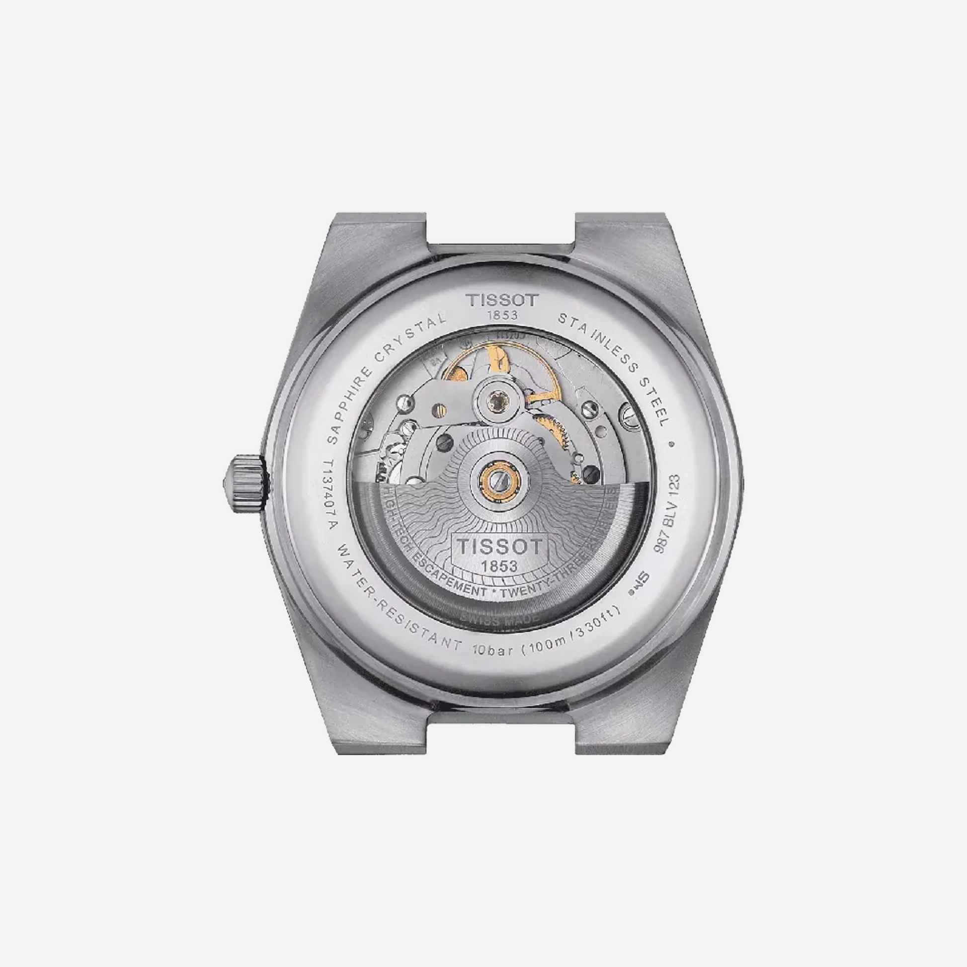 Tissot PRX Powermatic 80 40mm Ice Blue Dial Grey Stainless Steel Automatic Watch