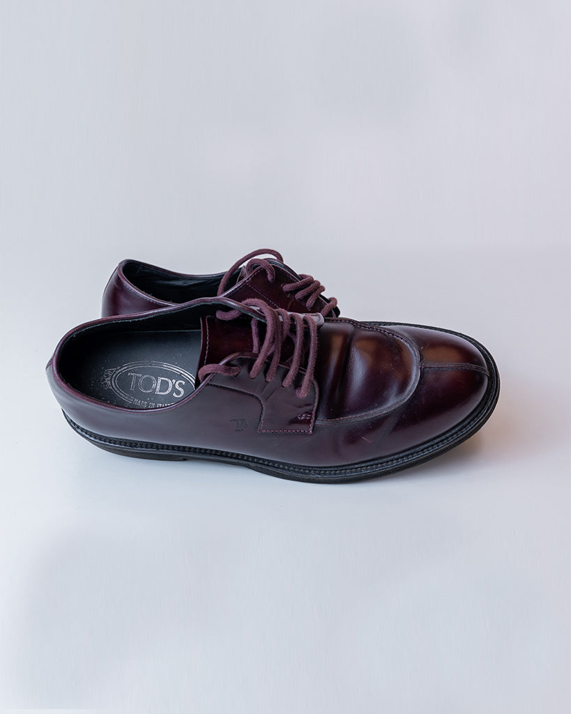 Tod's Maroon Formal Shoes