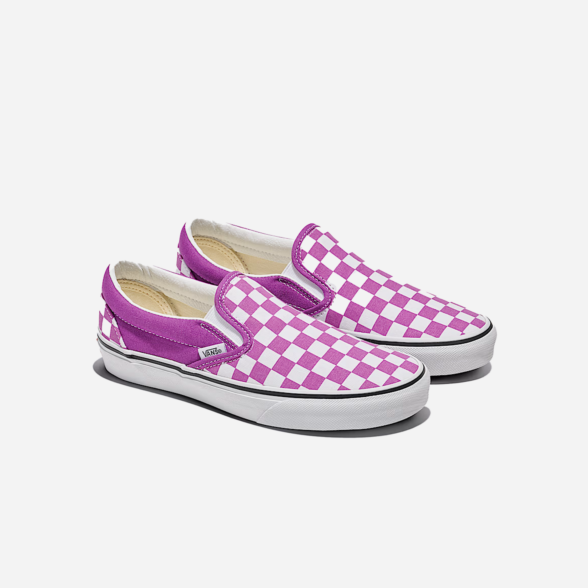 Vans Classic Slip-On Checkerboard Shoe Willowherb Purple / White