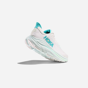 Hoka Clifton 10 White Cielo Blue WMNS