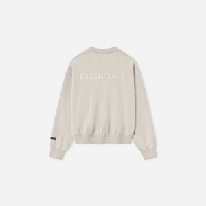 Fear Of God Essentials SS25 Classic Fleece Crewneck- Heather Stone