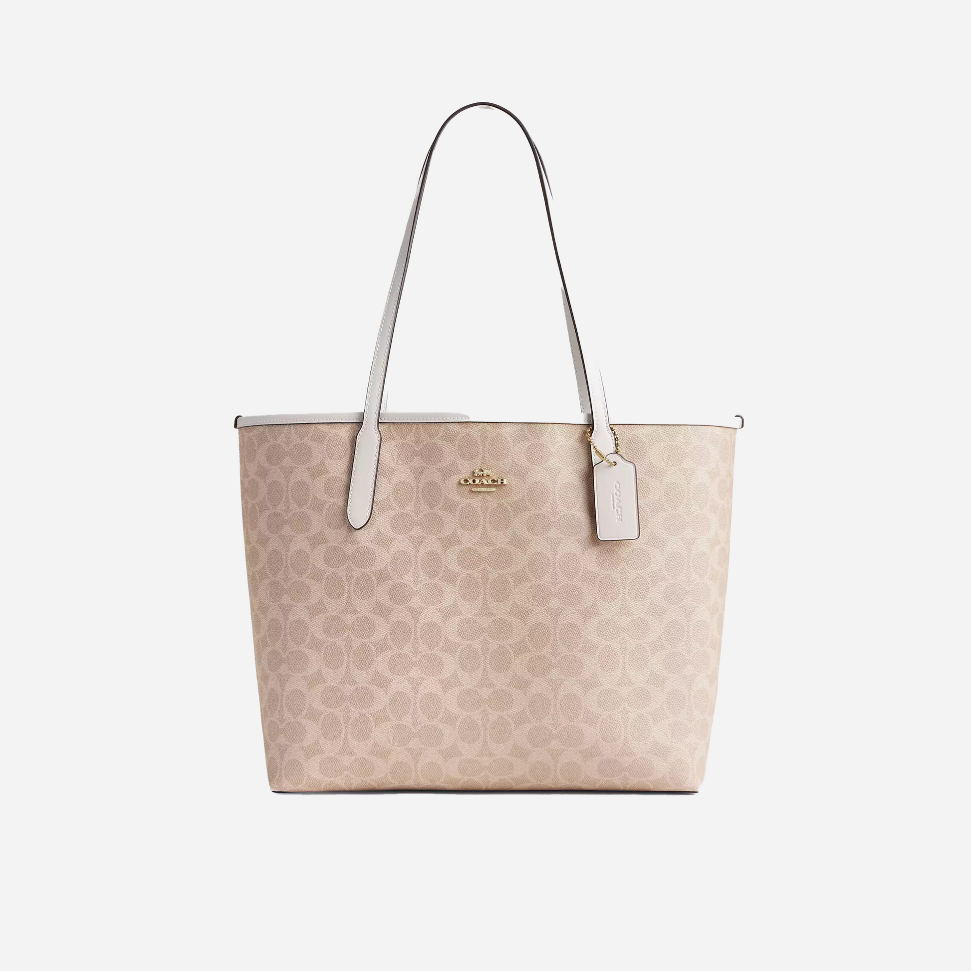 Coach City Tote Bag In Signature Canvas signature canvas/Gold/Sand/Chalk