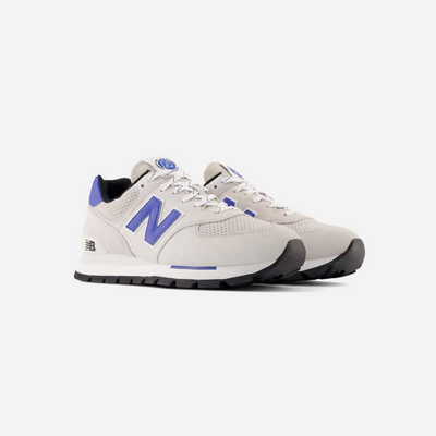 New Balance Mens 574 Arctic Grey Suede Mesh Sneakers