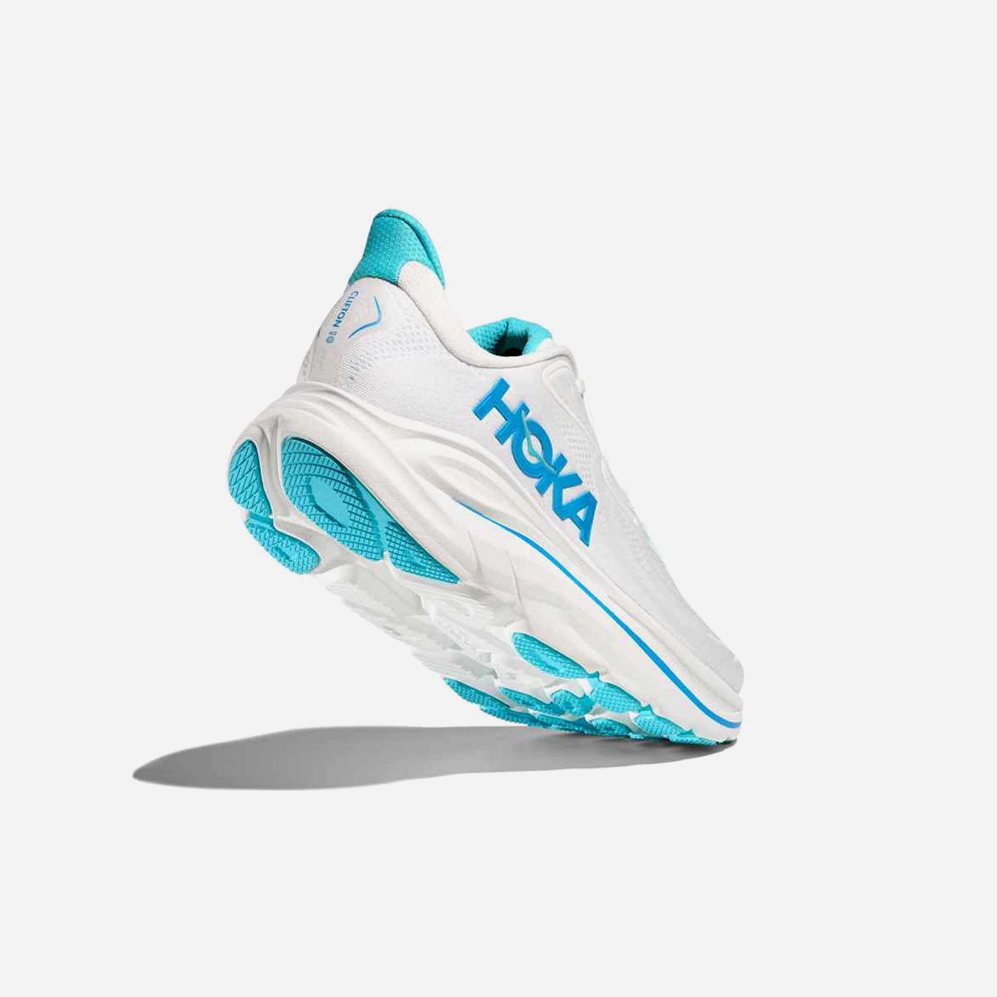 Hoka Clifton 10 White Skyward Blue