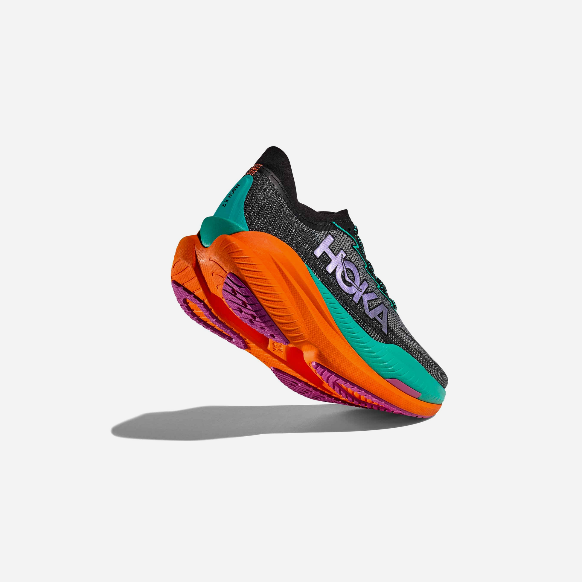 Hoka One One Mach X 2 Black Electric Aqua