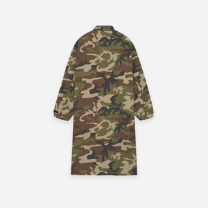 Fear Of God Essentials SS25
Military Nylon Trench Jacket Woodland Camo
