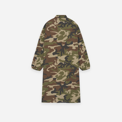 Fear Of God Essentials SS25
Military Nylon Trench Jacket Woodland Camo