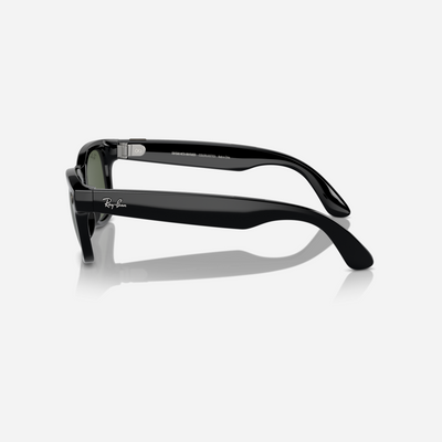 Ray-Ban Meta Wayfarer Shiny Black Green