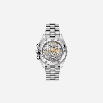 Omega Speedmaster Moonwatch Professional Transparent Back Case Black Dial 42mm