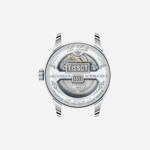 Tissot Le Locle COSC 39.3mm Silver Dial Grey Stainless Steel 18K Rose Gold Bezel Automatic Watch