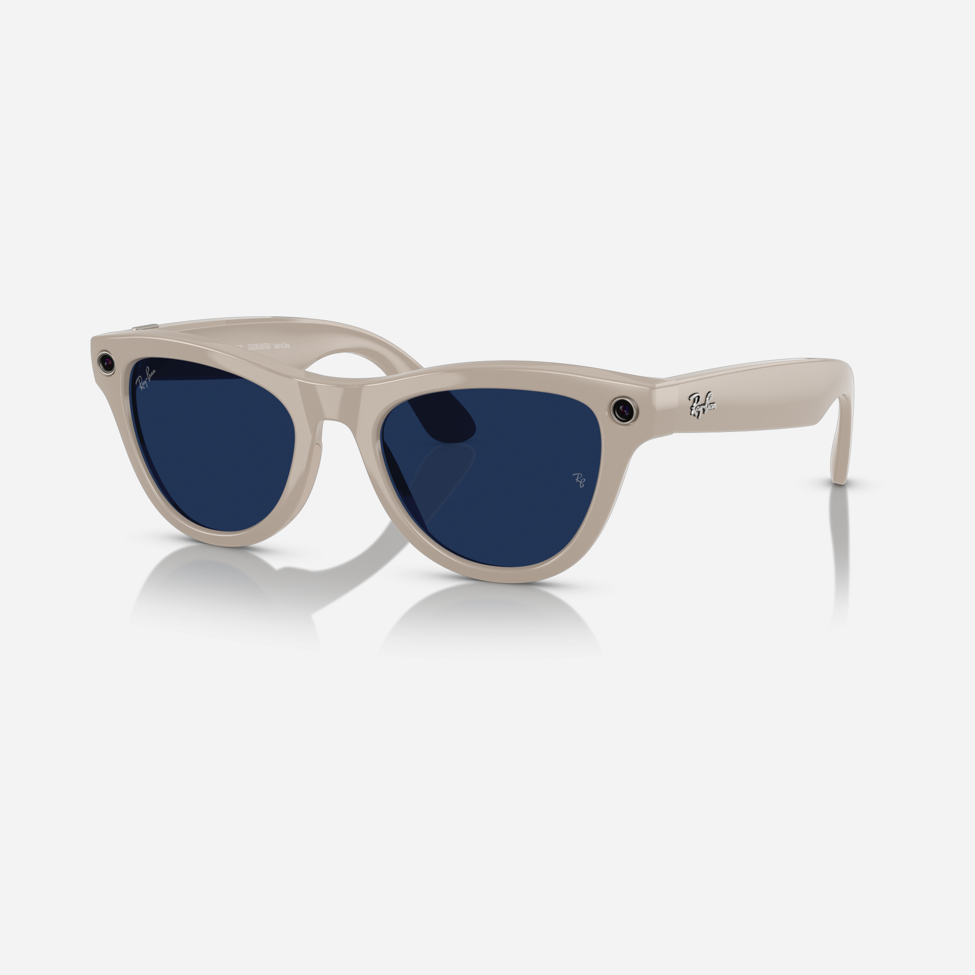 Ray-Ban Meta Skyler Chalk Grey Clear-Sapphire Transition Lens