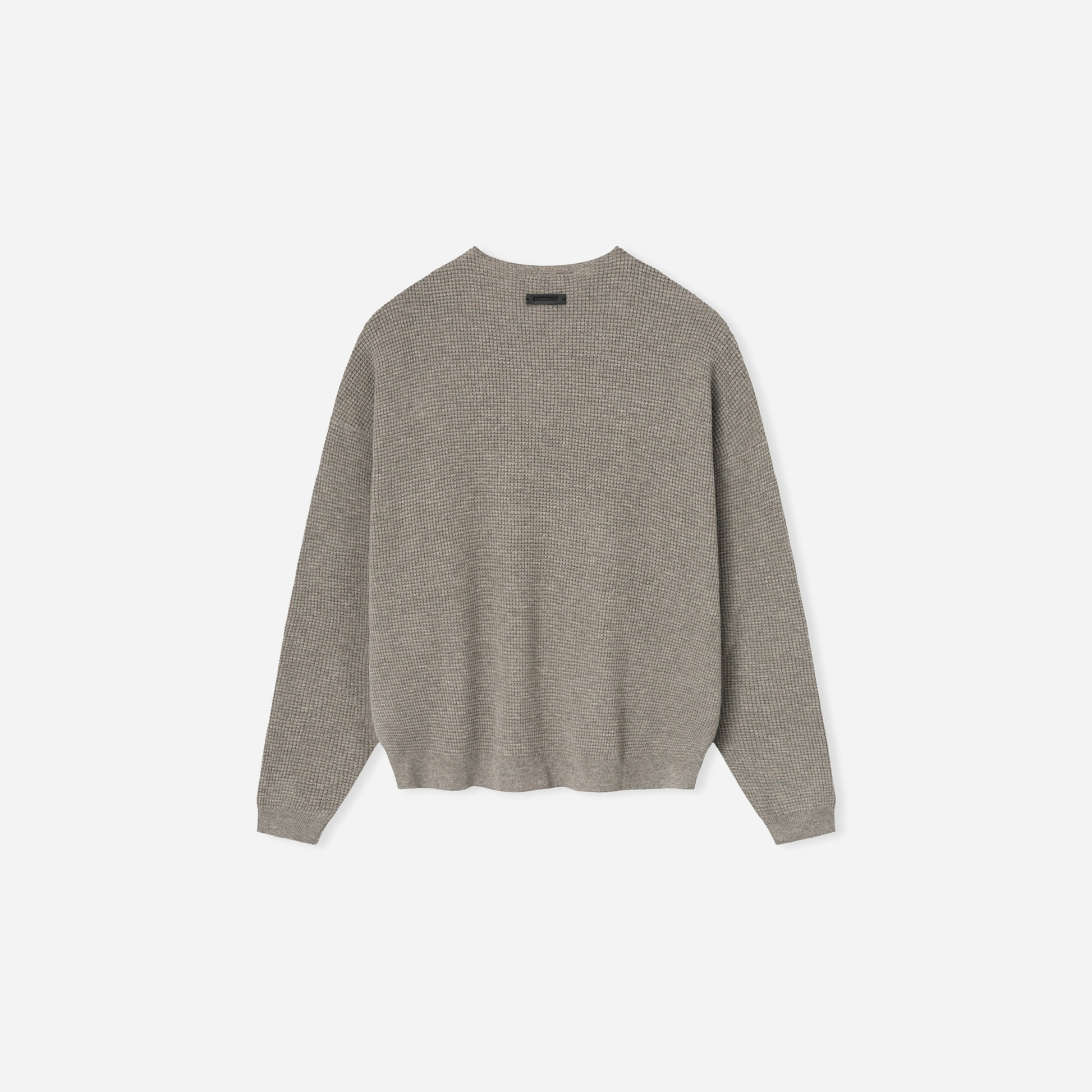 Fear Of God Essentials SS25 Waffle Crewneck Sweater- Homestead Heather