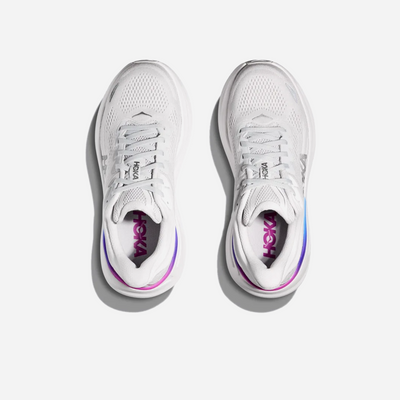 Hoka Bondi 9 Cosmic Grey / White Wide WMNS