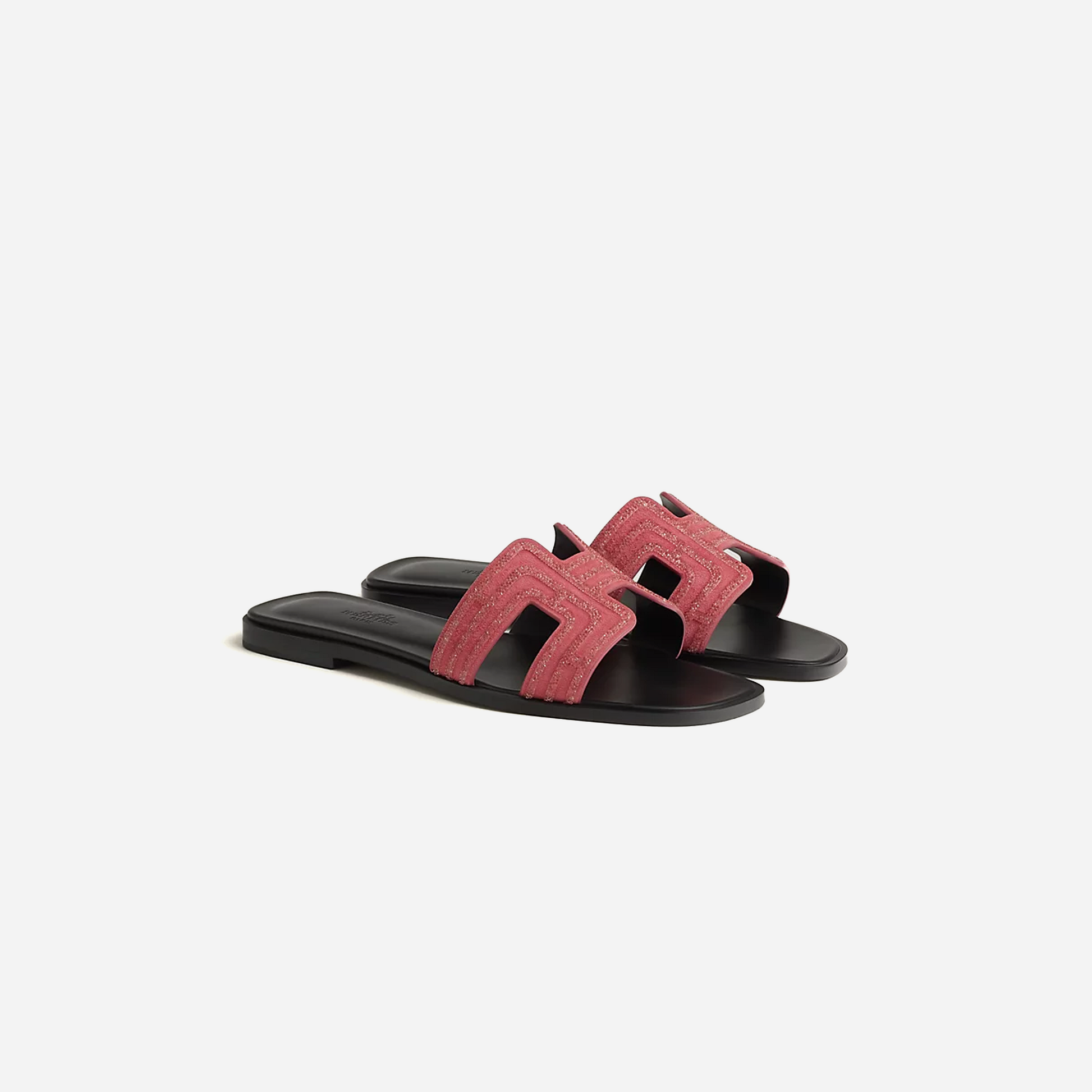 Hermes Oran sandal Rose Amarante