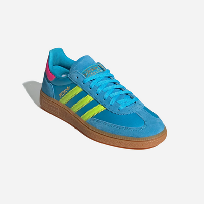 Adidas Handball Spezial Shoes Sky Rush / Solar Yellow / Lucid Pink WMNS