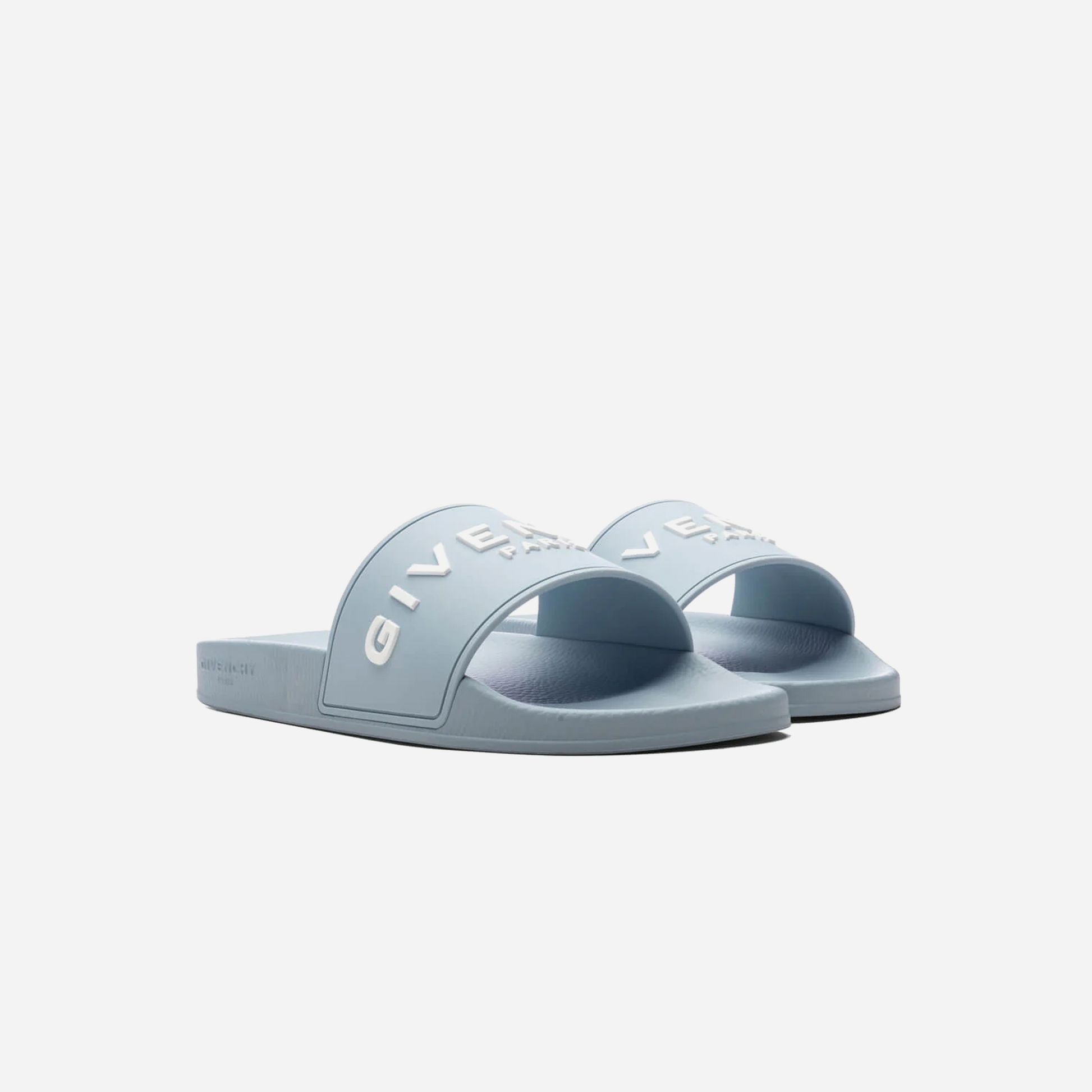 Givenchy Paris Flat Sandals Sky Blue