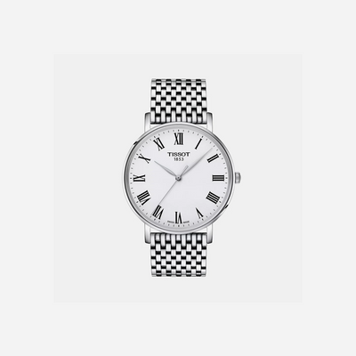 Tissot Everytime Silver Dial 40mm Stainless Steel Quartz Watch