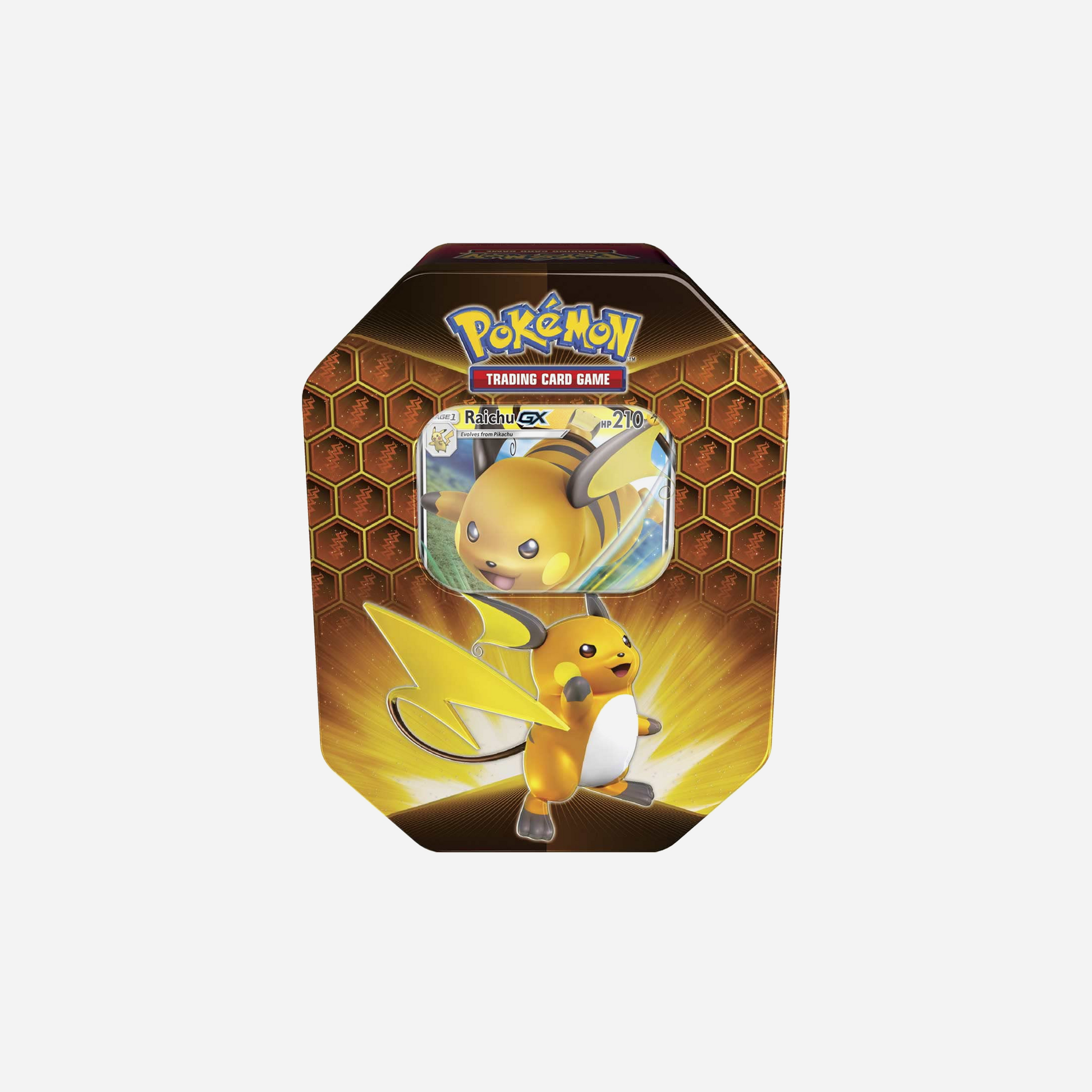 Pokemon TCG Hidden Fates Raichu Tin