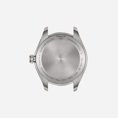 Tissot PR 100 Quartz 34mm White Mother-of-Pearl Dial Grey Stainless Steel Bracelet Watch