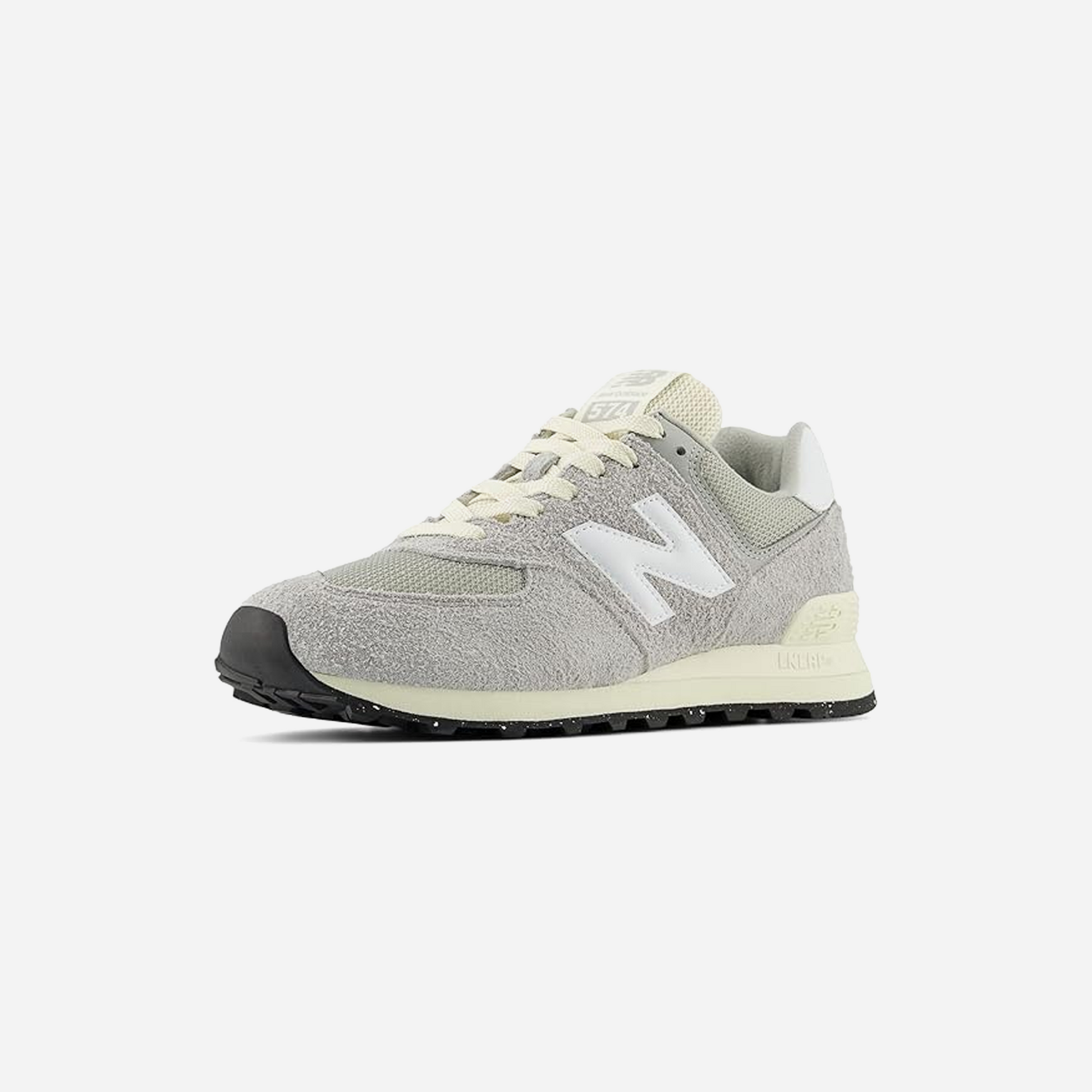New Balance 574 Concrete White Angora