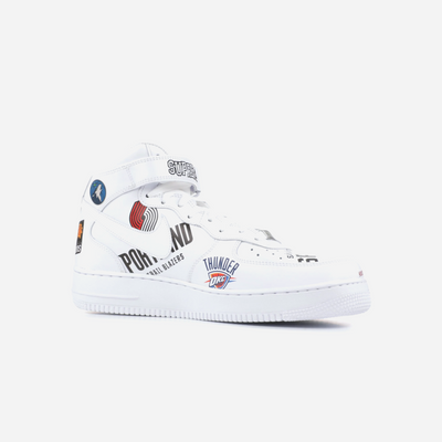 Nike Air Force 1 Mid Supreme NBA White