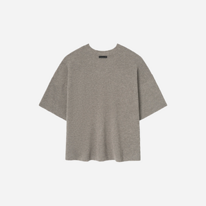 Fear Of God Essentials SS25 Waffle Short Sleeve Sweater- Homestead Heather