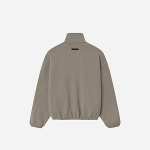 Fear Of God Essentials SS25 Modern Fleece Track Jacket With Piping - Homestead Heather