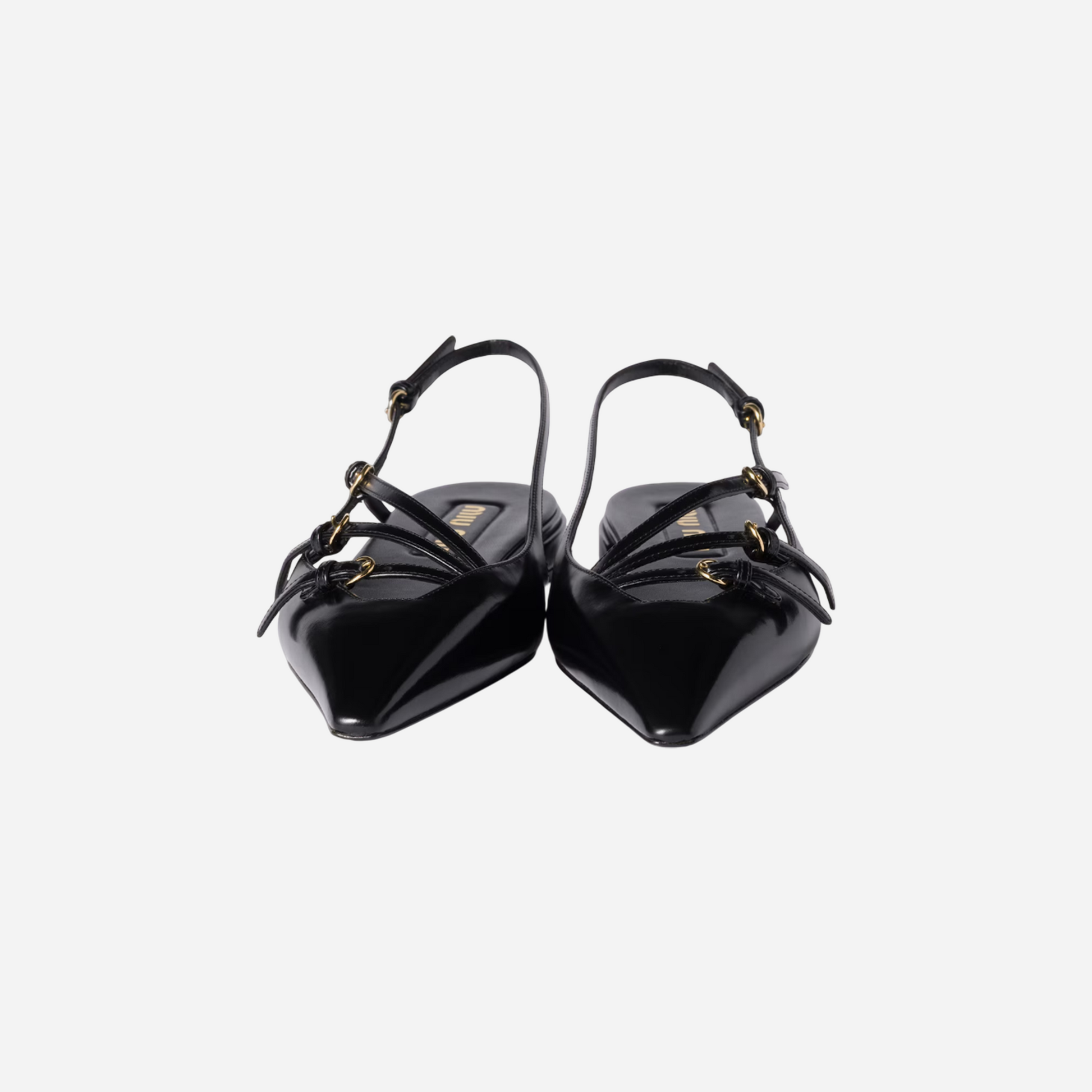 Miu Miu Slingback Ballerinas Black