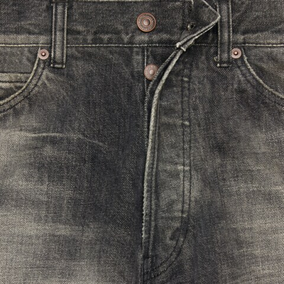 Celine Wesley Jeans in Black Paradiso Wash Denim