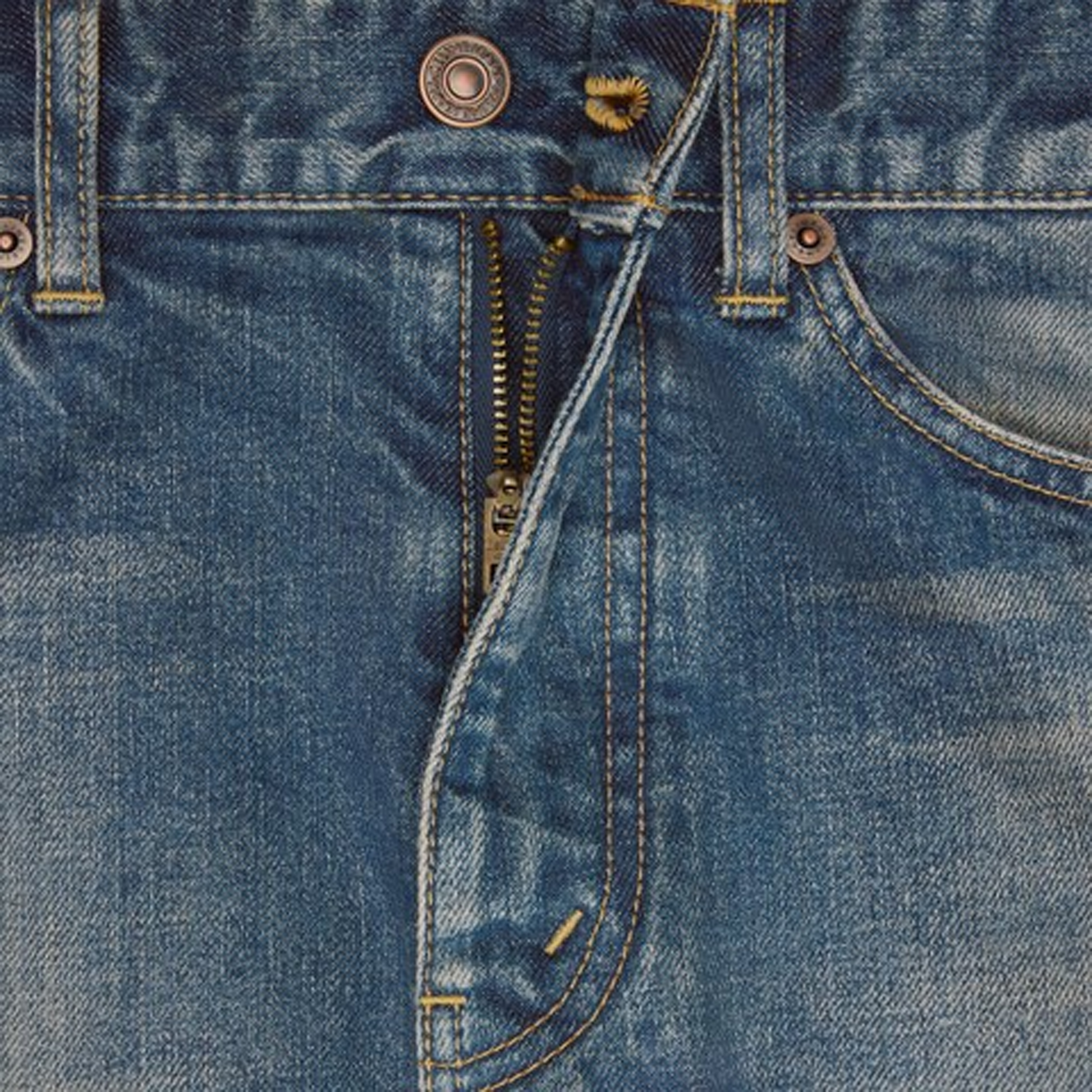 Celine Skinny Jeans in Trail Wash Denim