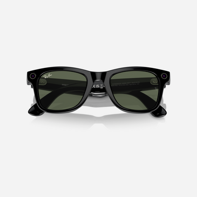 Ray-Ban Meta Wayfarer Shiny Black Green
