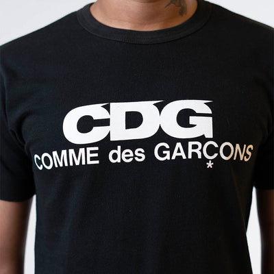 CDG Logo Print T-Shirt - Black