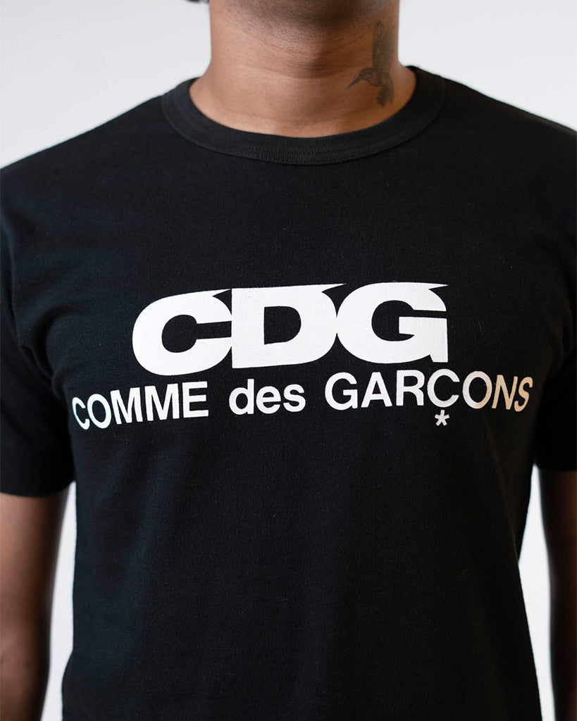 CDG Logo Print T-Shirt - Black