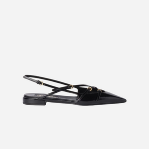 Miu Miu Slingback Ballerinas Black