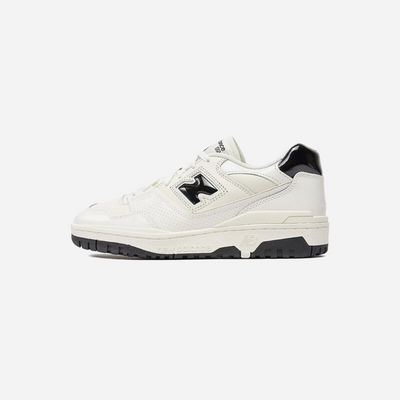 New Balance 550 Sea Salt Black Patent