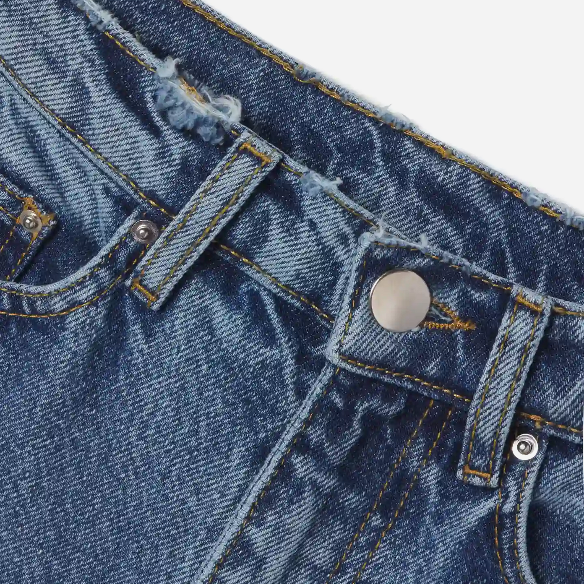 KHY Classic Straight Leg Denim Light Wash
