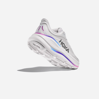 Hoka Bondi 9 Cosmic Grey / White Wide WMNS