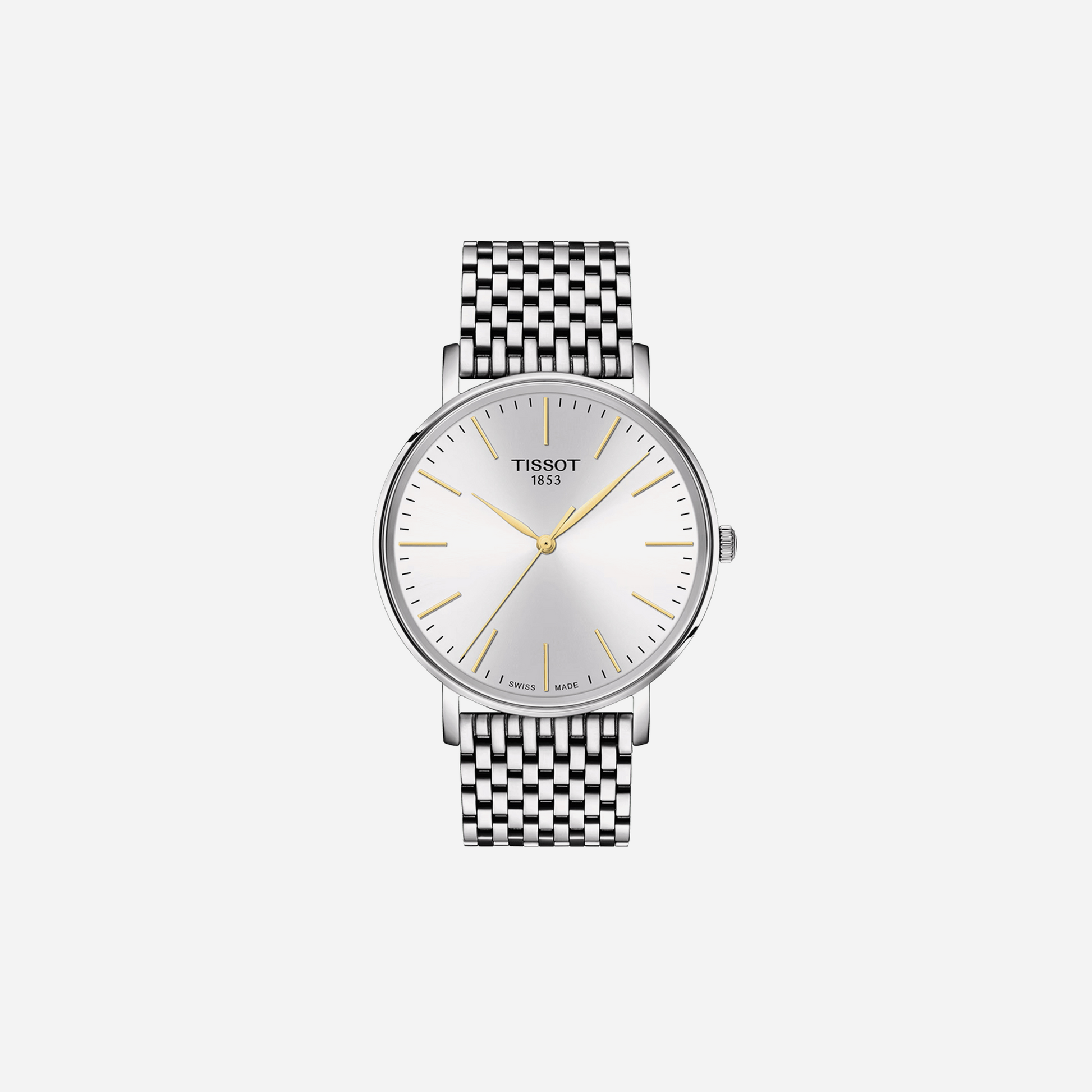 Tissot Everytime White Dial 40mm Stainless Steel Quartz Watch