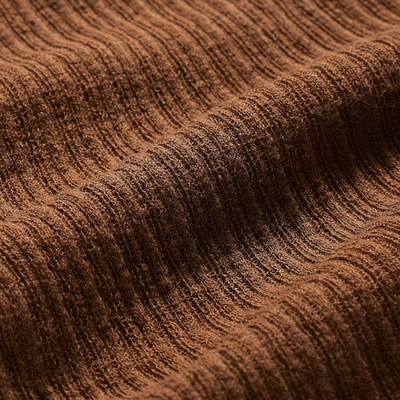 SKIMS Sheer Knit Long Sleeve Henley Bison