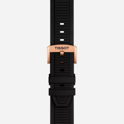 Tissot T-Race Black Dial 45mm Silicone Quartz Chronograph Watch