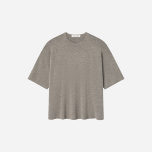 Fear Of God Essentials SS25 Merino Short Sleeve Sweater - Homestead Heather