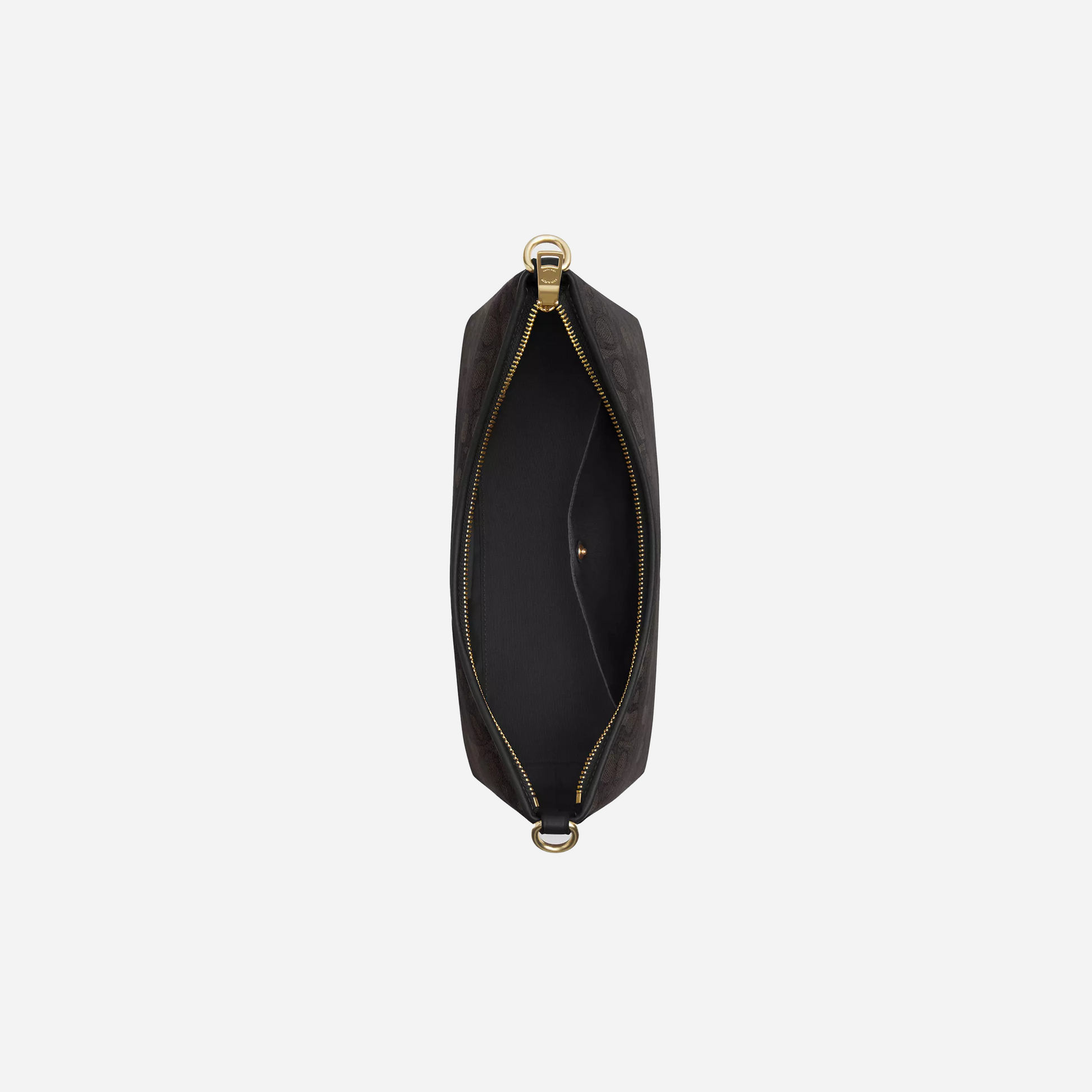 COACH Laurel Shoulder Bag In Signature Canvas Gold/Walnut/Black
