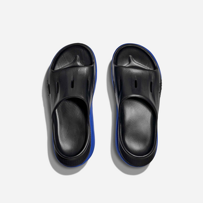 Hoka Ora Recovery Slide 3 Black Ultramarine