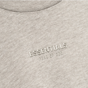 Fear Of God Essentials SS25 Womens Classic Long Sleeve Tee- Heather Stone